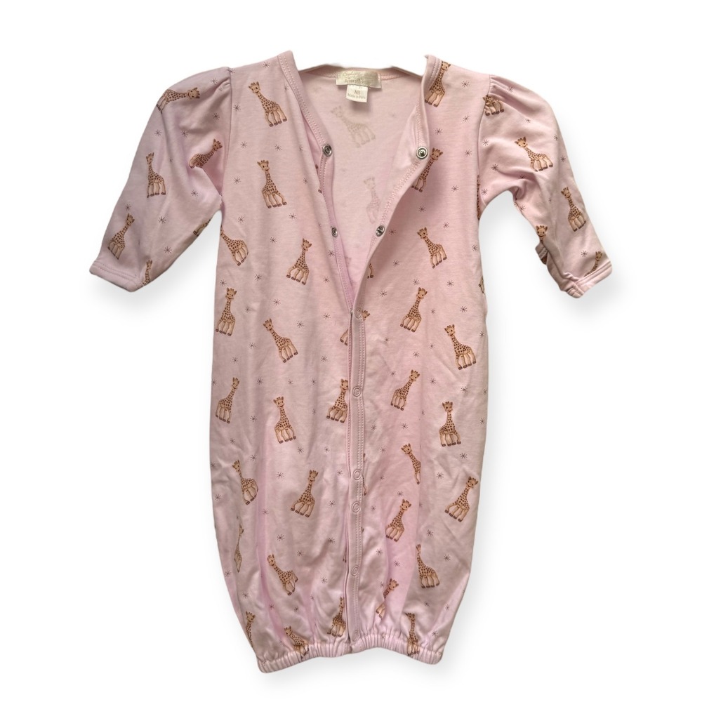 Kissy Kissy Newborn Sleep Gown Collar with Sophie‎ the Giraffe
